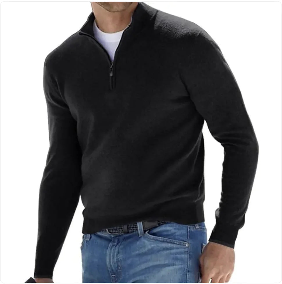 The Jay Cashmere Zip Up Sweater