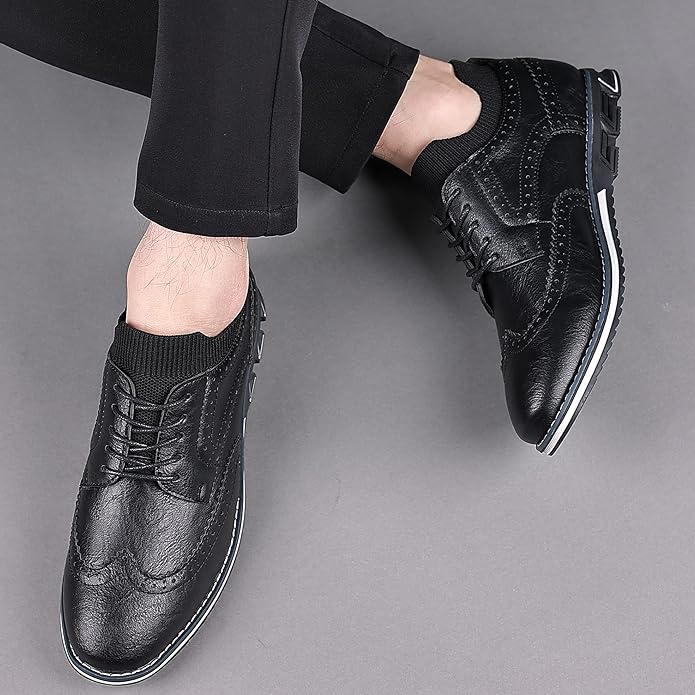 Gatsby Shoes Oxford Classic Slip-On All-Day Comfort Leather Shoe Brown / 10.5 Gatsby Shoes Oxford Classic Slip-On All-Day Comfort Leather Shoe Brown / 10.5