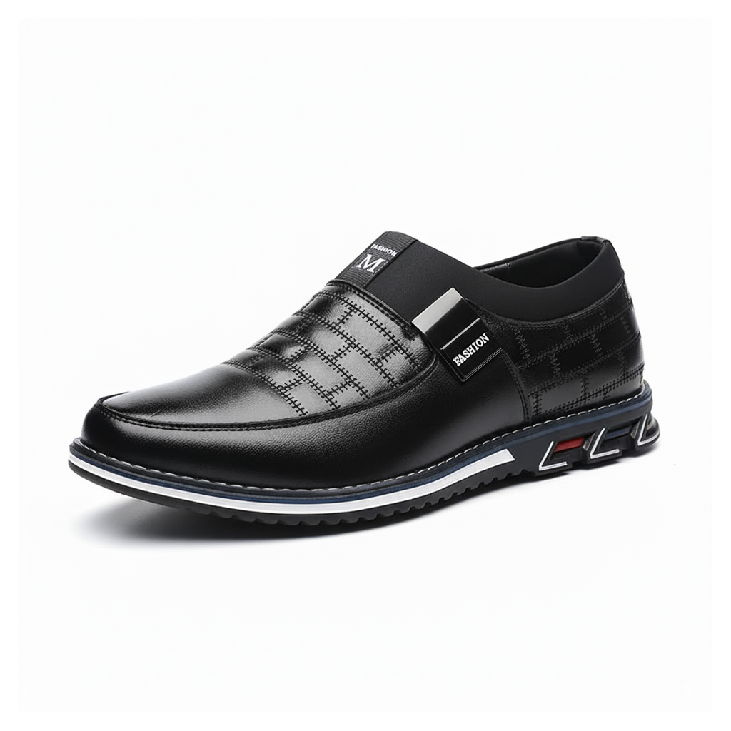Slip-On Orthopedic Leather Shoes
