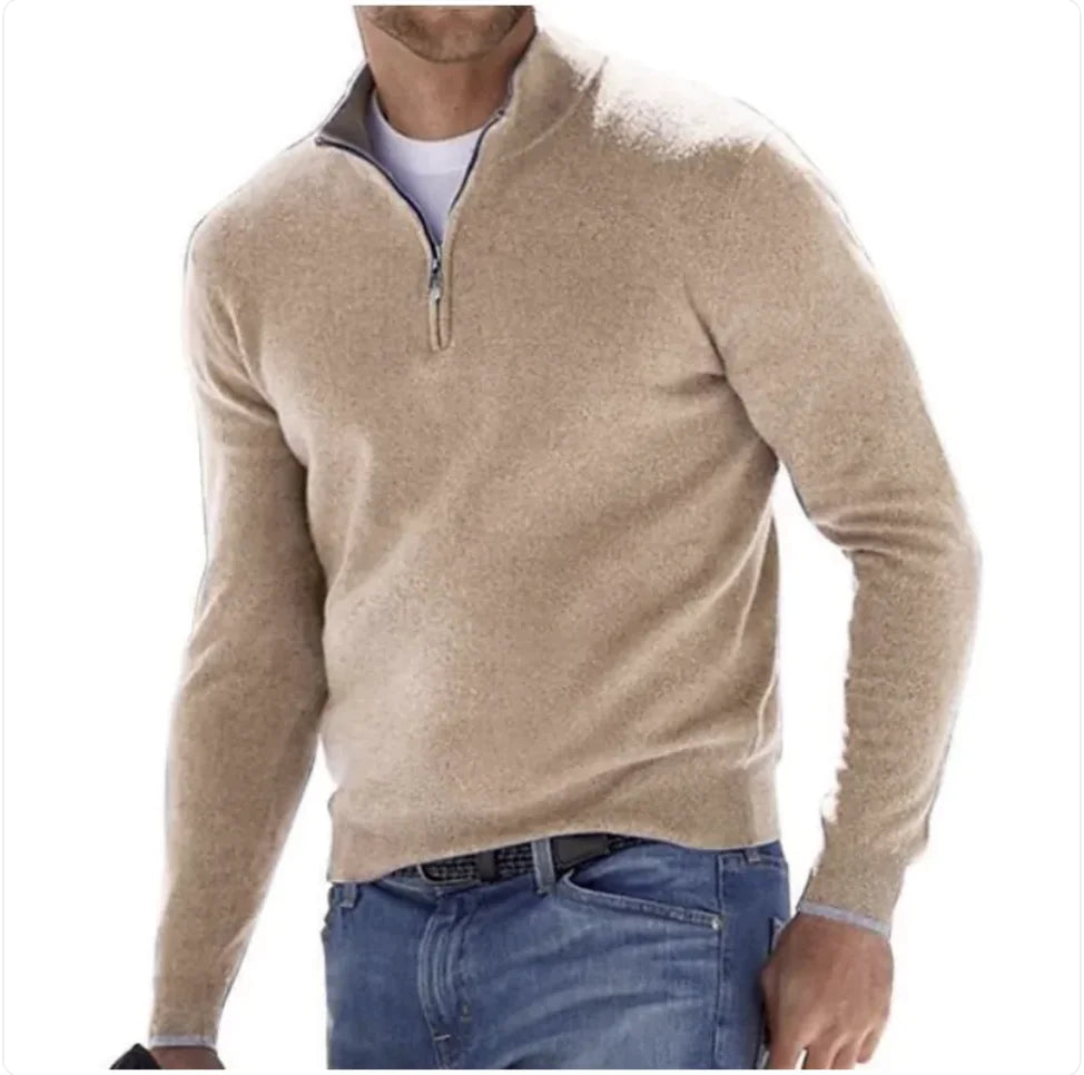 The Jay Cashmere Zip Up Sweater