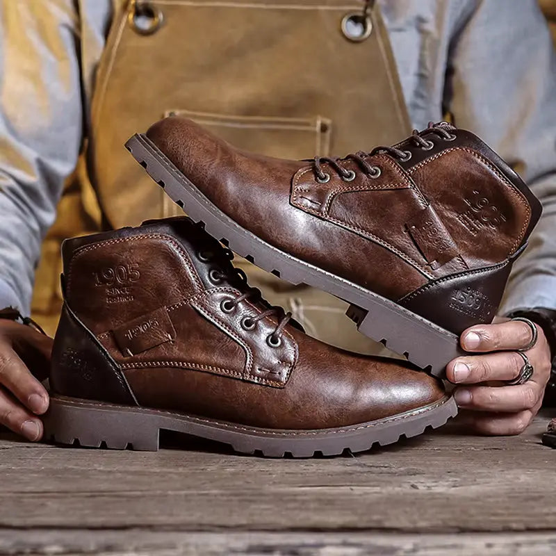 Gatsby Shoes Old Town All-Day Comfort Leather Boot Brown / 15 / Normal Gatsby Shoes Old Town All-Day Comfort Leather Boot Brown / 15 / Normal