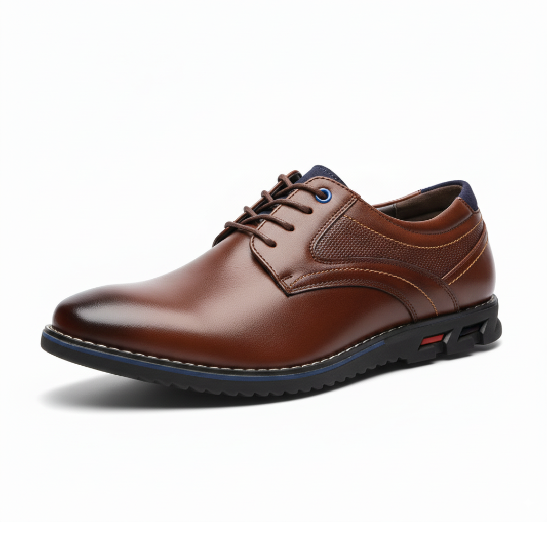 Oxford Lisse No-Stripe Orthopedic Dress Shoes