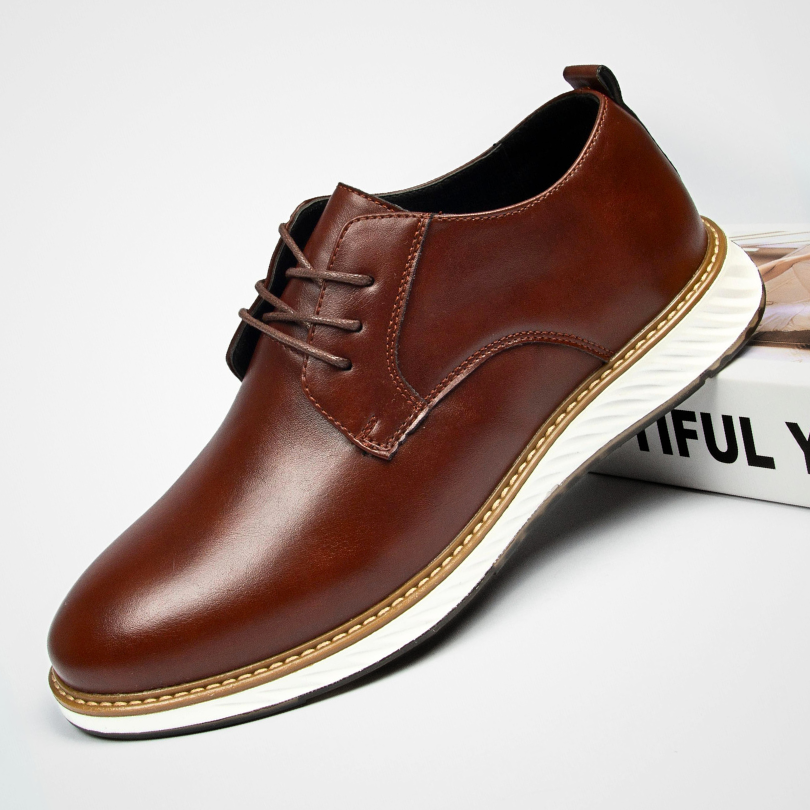 Gatsby Shoes Grandeur All-Day Comfort Leather Dress-Casual Shoe Brown / 12 Gatsby Shoes Grandeur All-Day Comfort Leather Dress-Casual Shoe Brown / 12