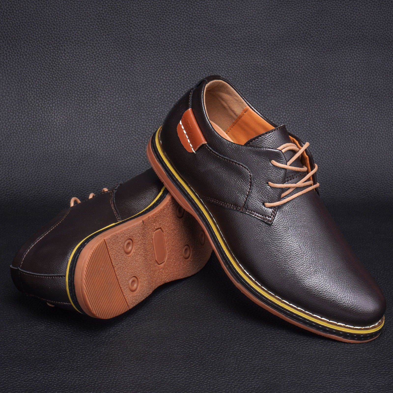 Gatsby Shoes Piqre All-Day Comfort Leather Dress Shoe Brown / 10 Gatsby Shoes Piqre All-Day Comfort Leather Dress Shoe Brown / 10