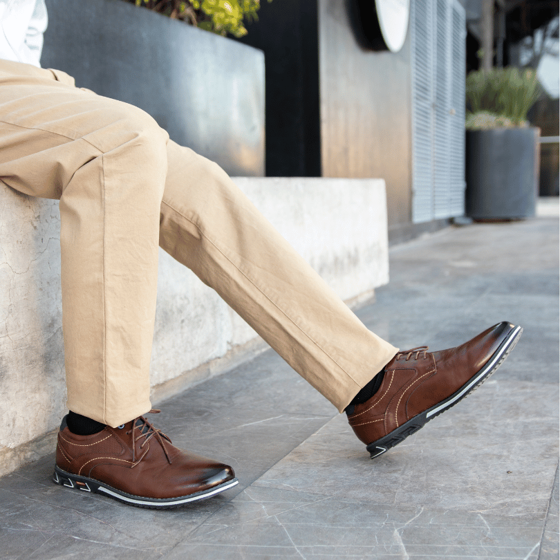 Gatsby Shoes Oxford Lisse All-Day Comfort Dress Shoe Brown / 10.5 / Wide Gatsby Shoes Oxford Lisse All-Day Comfort Dress Shoe Brown / 10.5 / Wide