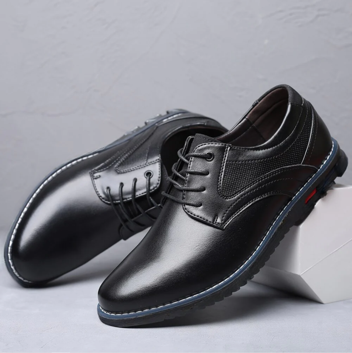 Gatsby Shoes Oxford Lisse No-Stripe All-Day Comfort Dress Shoe Black / 7 / Wide Gatsby Shoes Oxford Lisse No-Stripe All-Day Comfort Dress Shoe Black / 7 / Wide