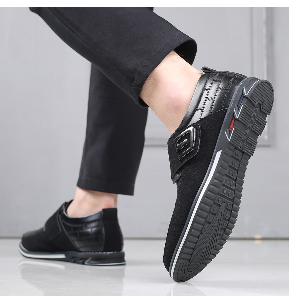 Oxford Velcro Orthopedic Leather Shoes