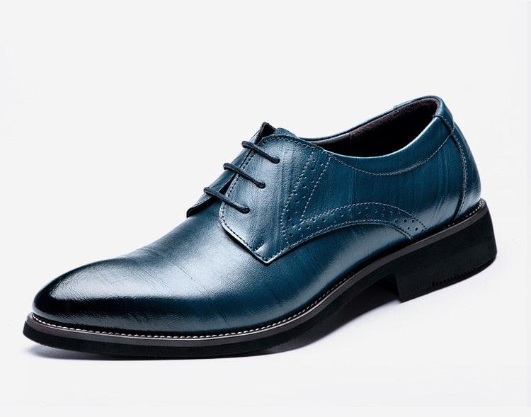 Mens Blue Dress Shoes Handcrafted