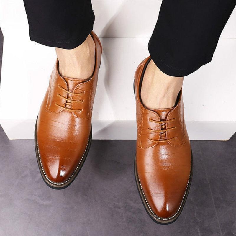 Men Brown Dress Shoes