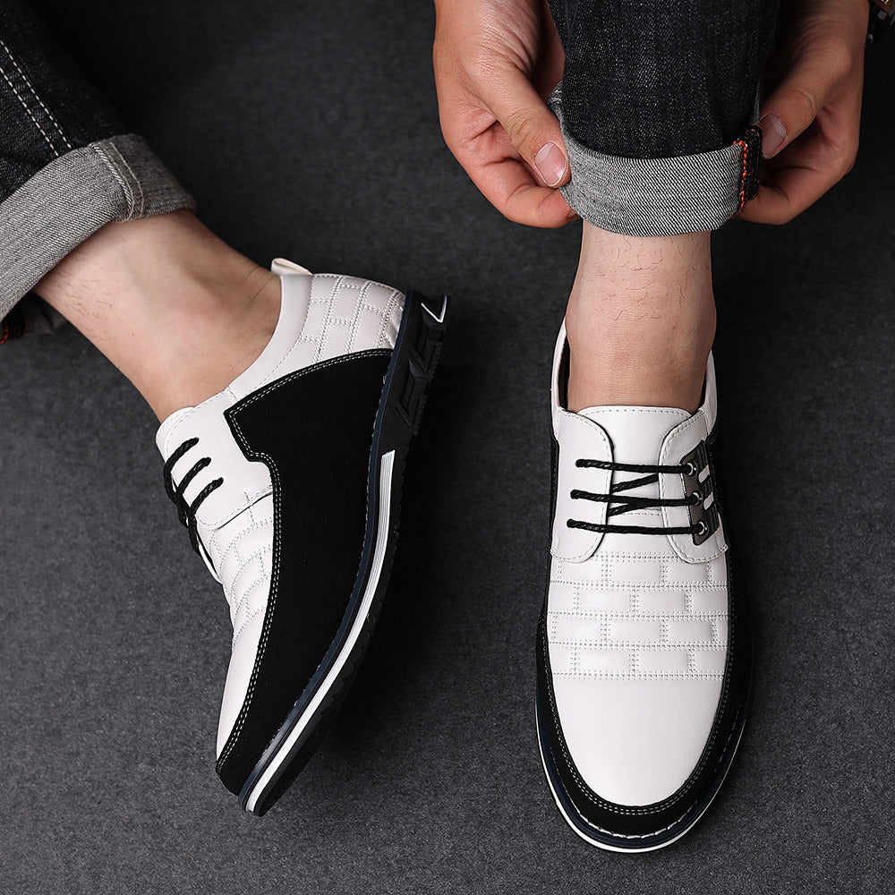Oxford Derby™ Orthopedic White Leather Shoes